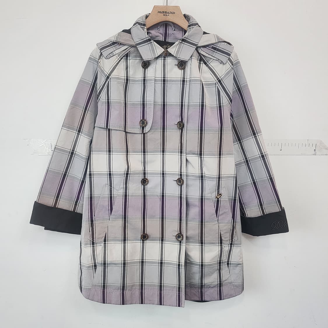 닥스 체크 트렌치 코트 상품이미지1