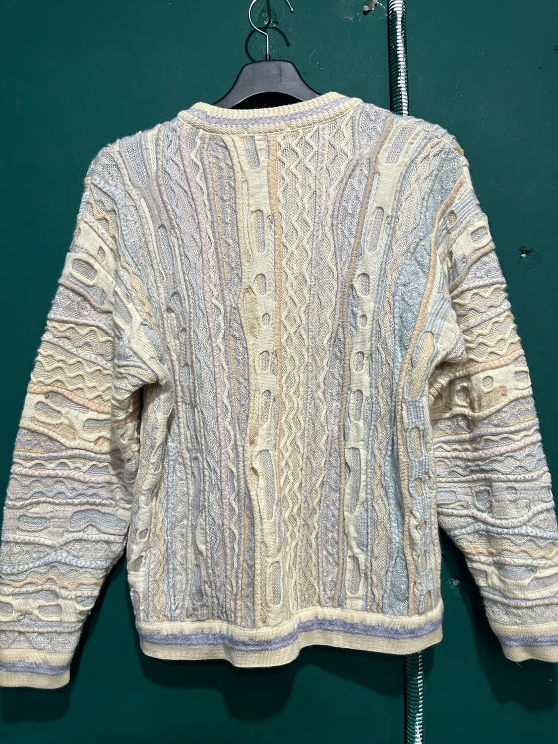 쿠지 케이블니트 아이보리S 상품이미지2