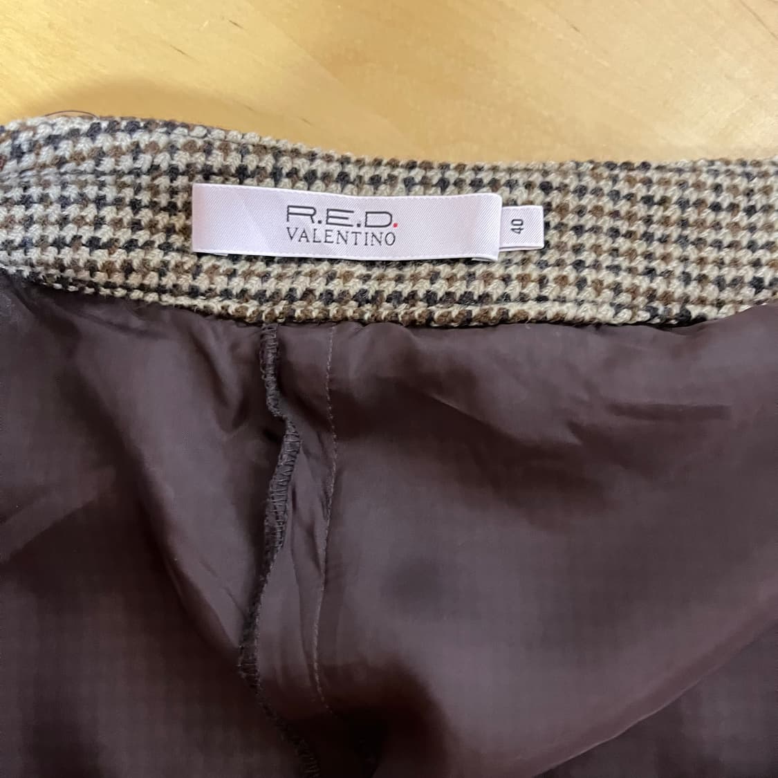 VALENTINO 레드 발렌티노 울 레이스 스커트 상품이미지8