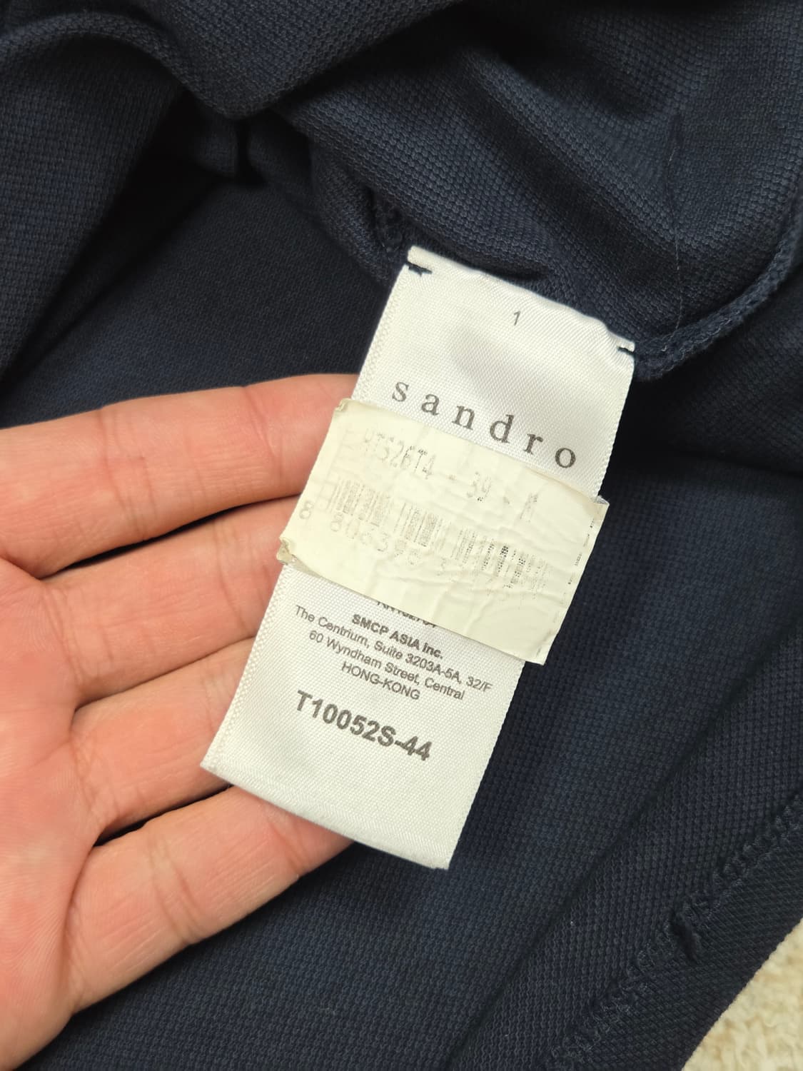 [산드로] 배색 플래킷 반팔 카라티 | S00122 상품이미지4