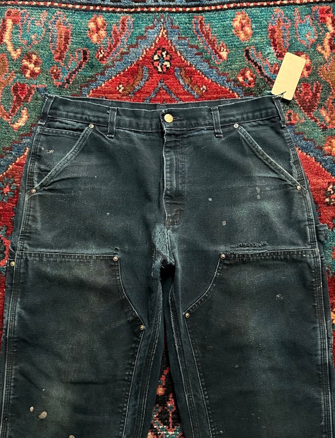 OG USA MADE 칼하트 더블니 34x30 상품이미지5