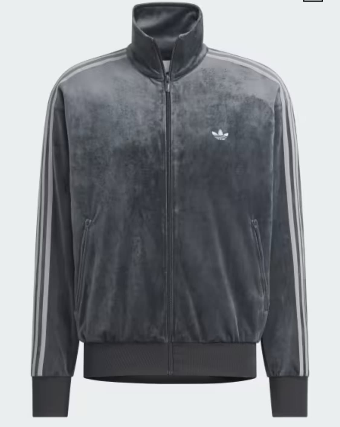 아디다스 차콜 벨벳 트랙탑 집업  상품이미지1