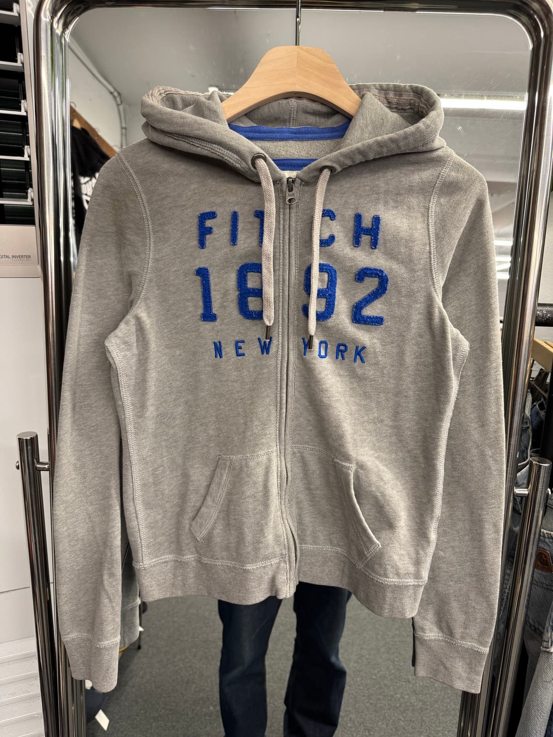 아베크롬비 빈티지 여성 그레이 후드집업 상품이미지1