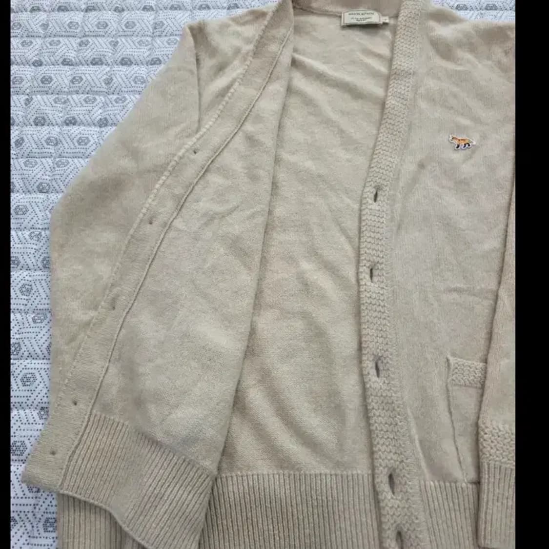 메종키츠네 폭스 패치 가디건 95 상품이미지3