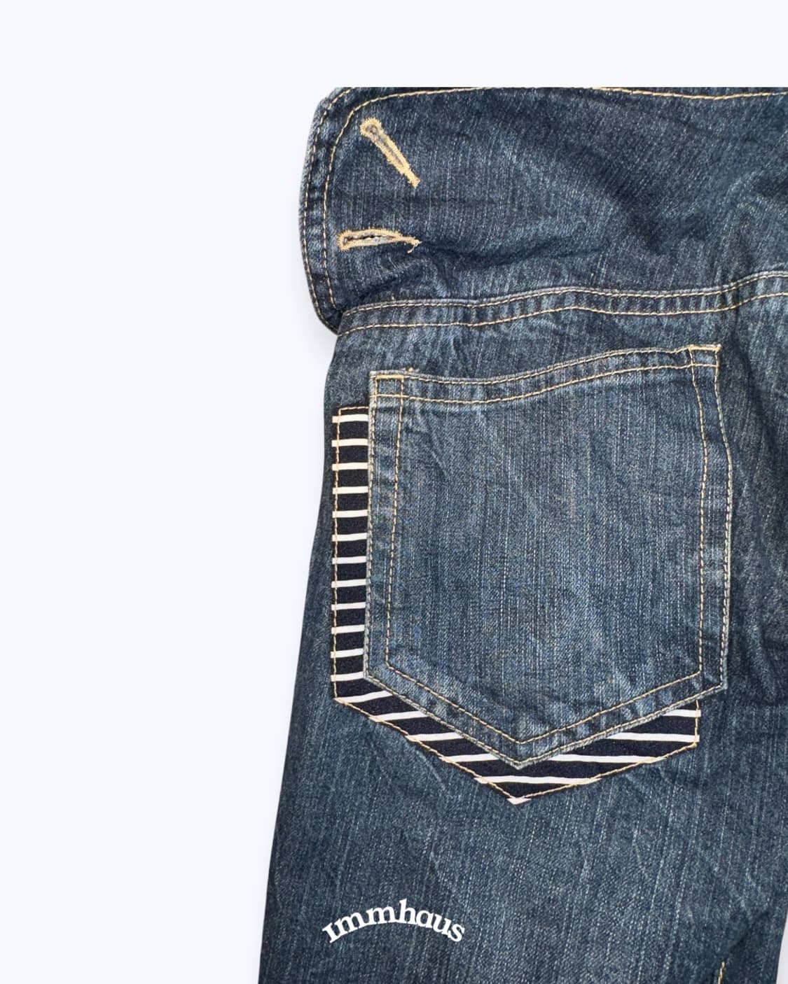 Stripe layered denim 상품이미지5