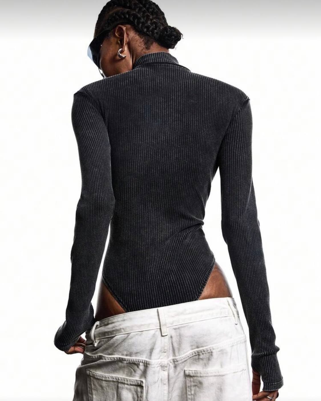 Pigment-Dyed Turtleneck Warmer Bodysuit 상품이미지4