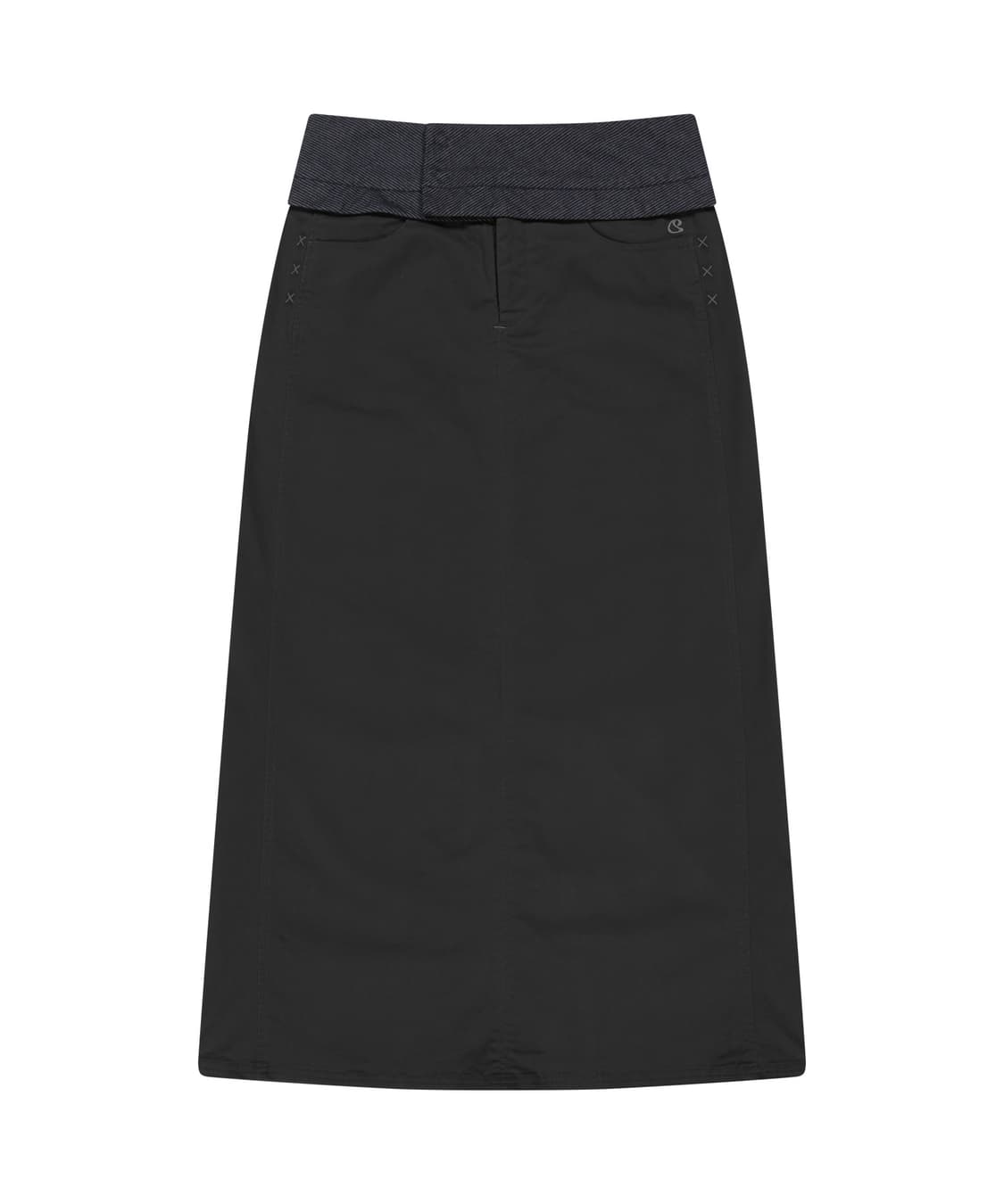 코이세이오 롱치마 WAIST PANEL SKIRT CHARCOAL 상품이미지4