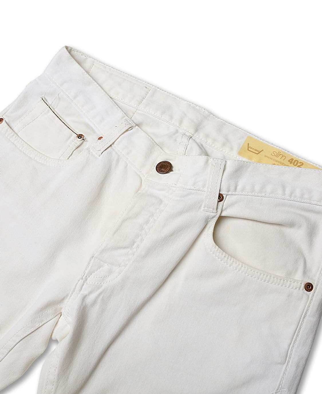 케어 라벨 [Care Label] 라포 엘칸 슬림 402 화이트 데님 상품이미지3