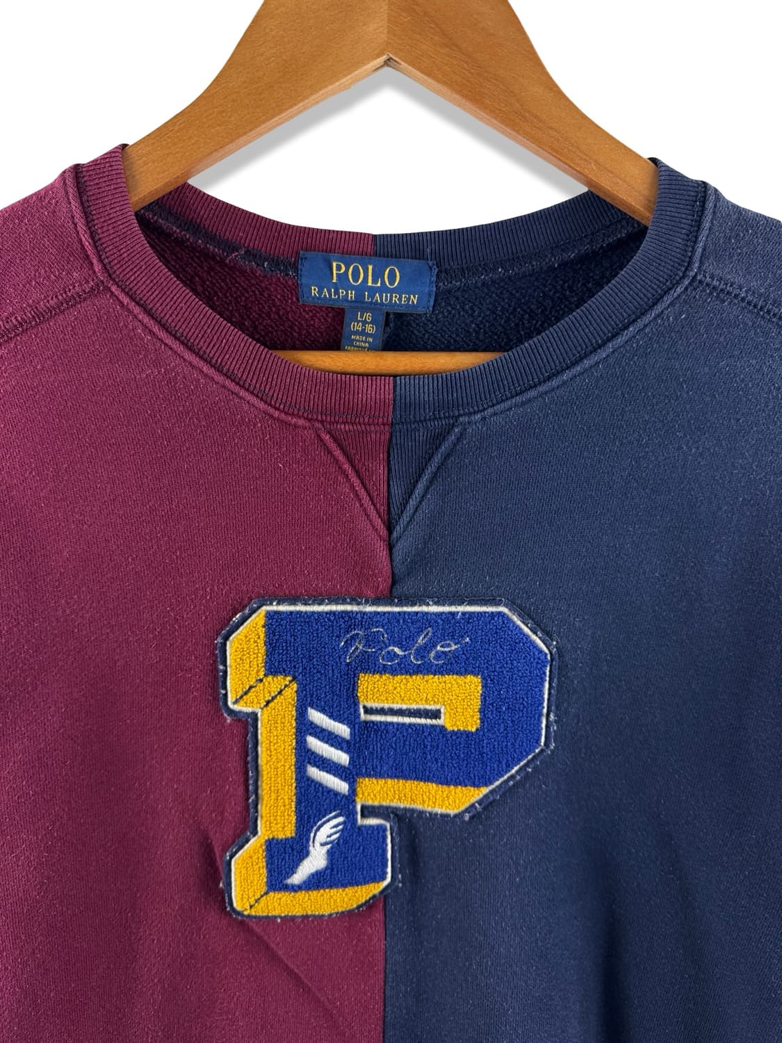 폴로랄프로렌 P WING 버건디 네이비 스웻셔츠2998 상품이미지3