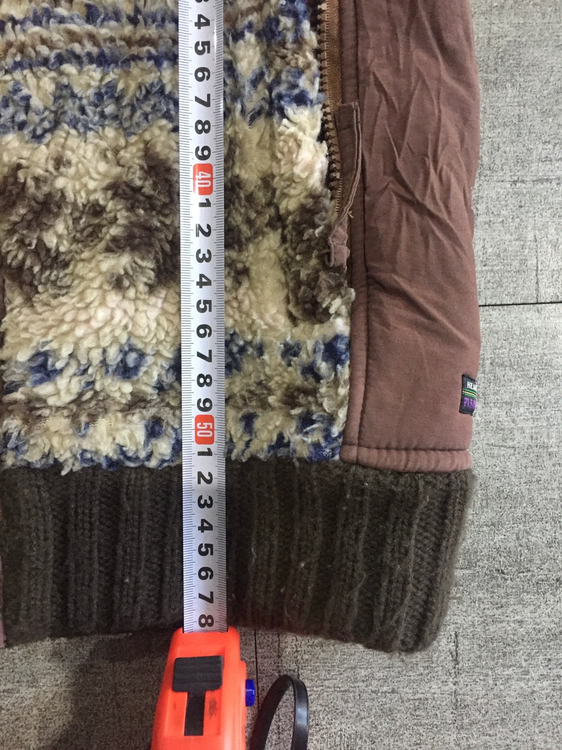 일본빈티지 Heavyduty 하구미모리걸 할메카지 코위찬배색 후드베스트 상품이미지3