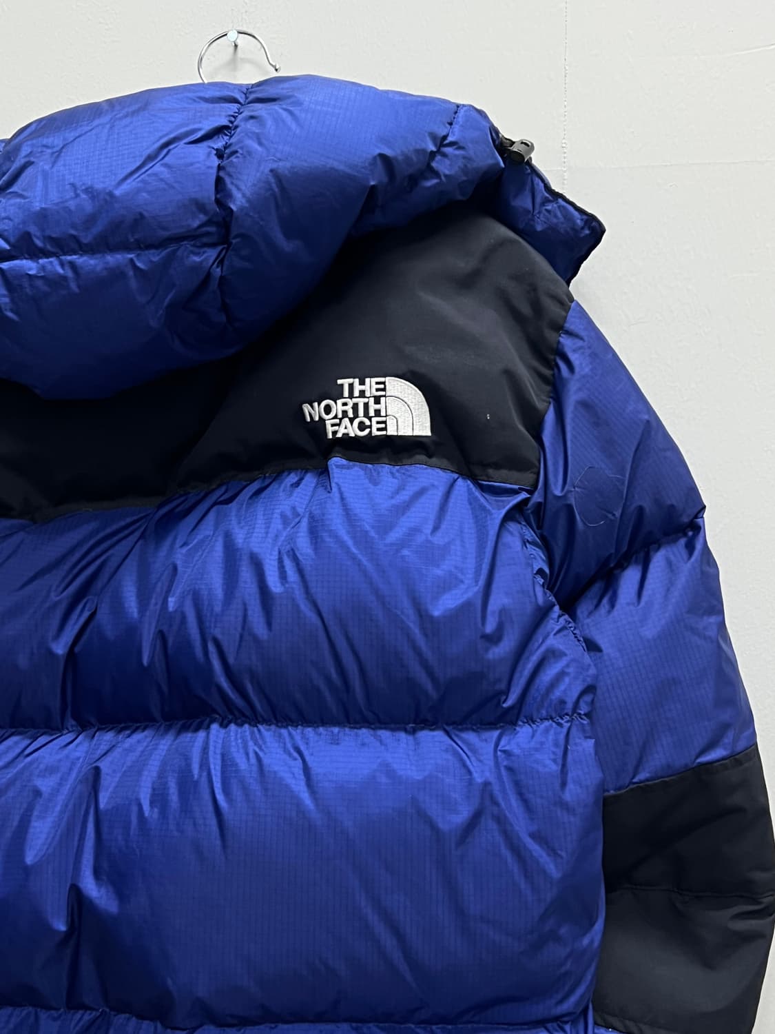 노스페이스 700필 윈드스토퍼 드롭 구스다운 패딩 자켓 블루 상품이미지5