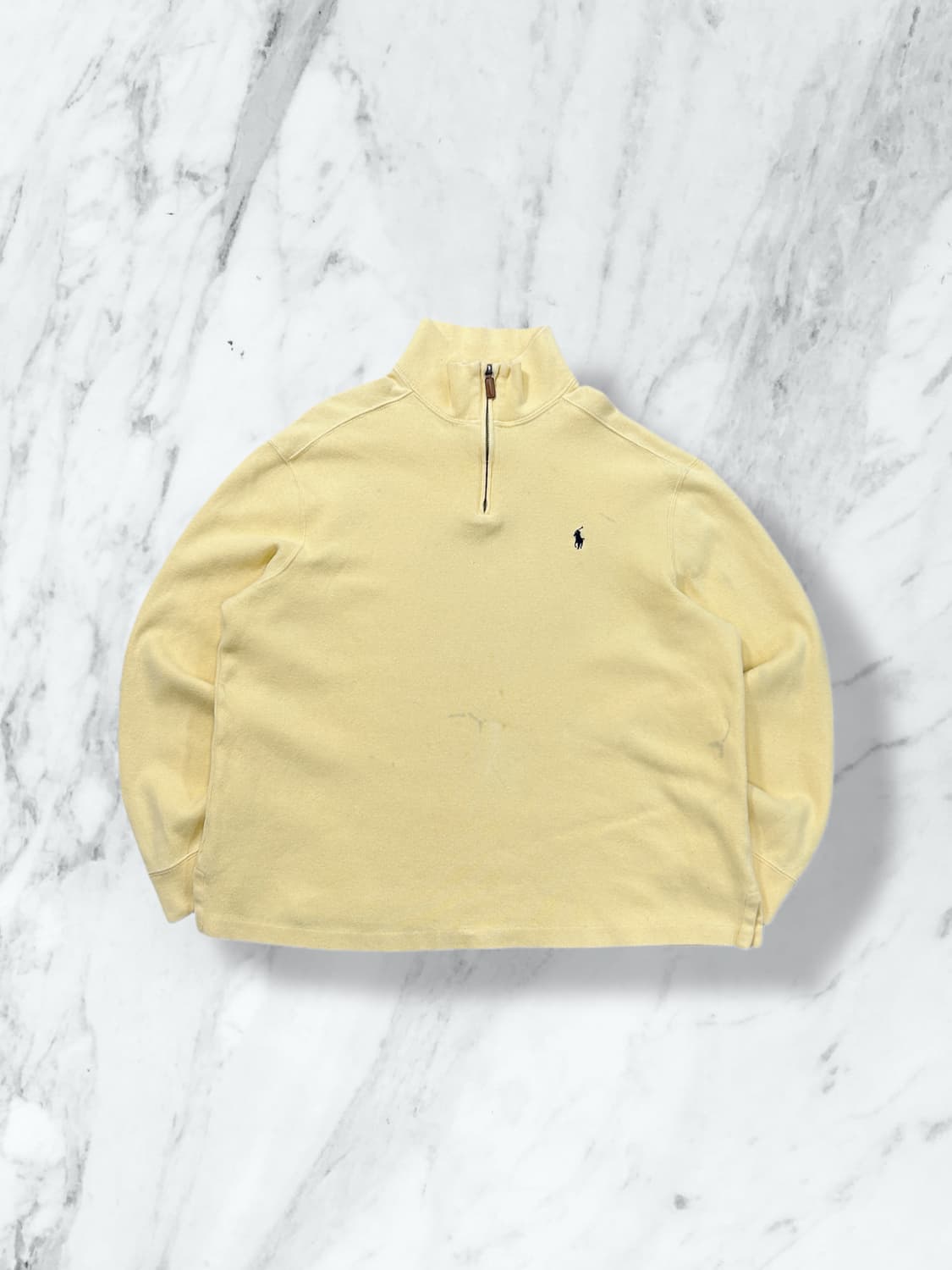 폴로 랄프로렌 옐로우 하프집업 니트  상품이미지1