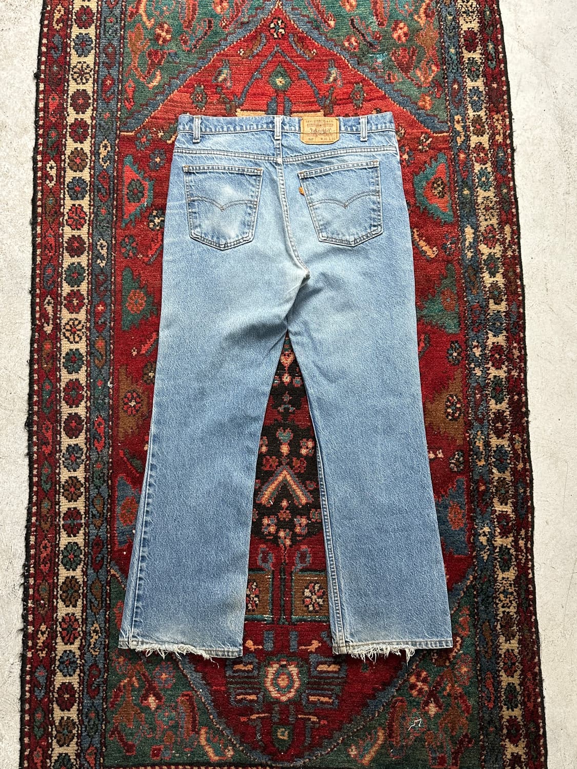 90's USA Made 빈티지 리바이스 517 오렌지탭 부츠컷 상품이미지4