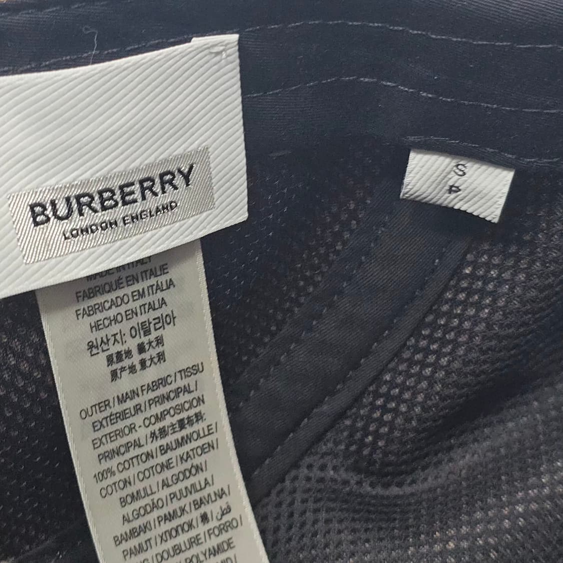 버버리 아플리케 캠프 로고 코튼 스냅백 ( 56cm ) 상품이미지8
