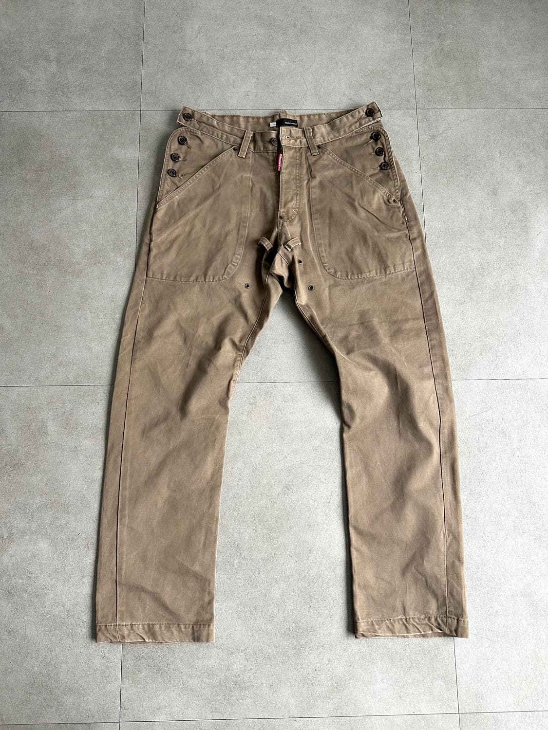 디스퀘어드 브라운 레이어드 포켓 워크팬츠 상품이미지5