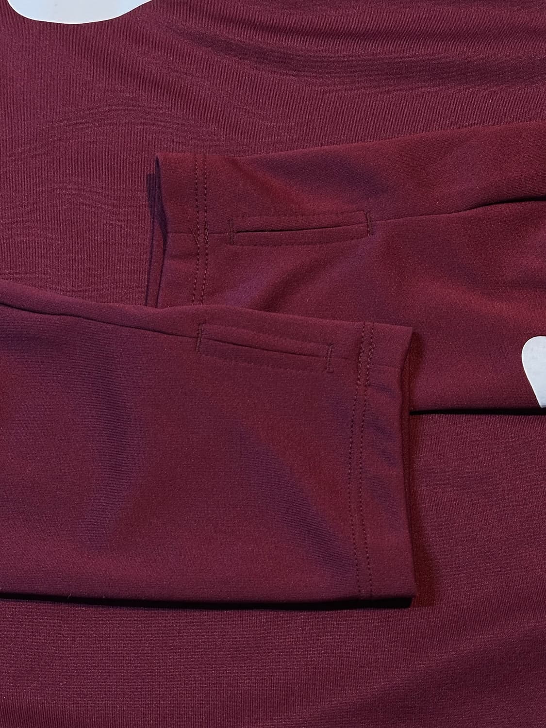 나이키 드라이핏 미드 레이어 기능성 하프 반집업 버건디 상품이미지4