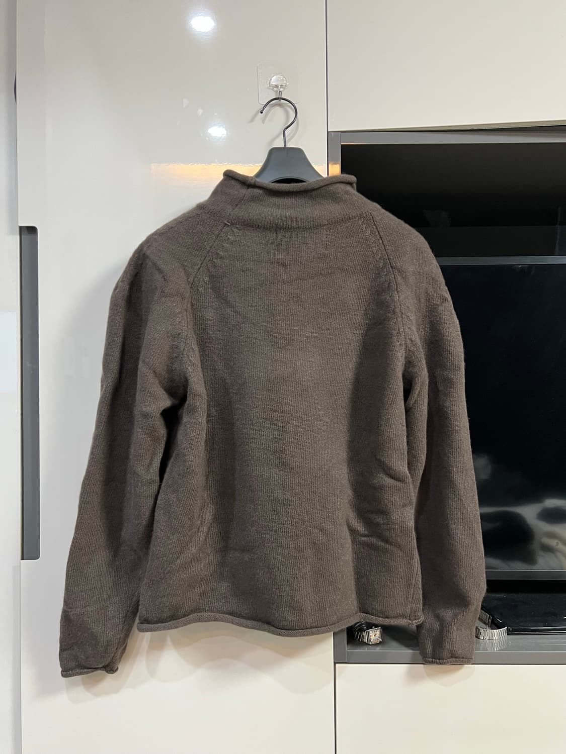 강정석 롤넥 니트 브라운_50사이즈 상품이미지2