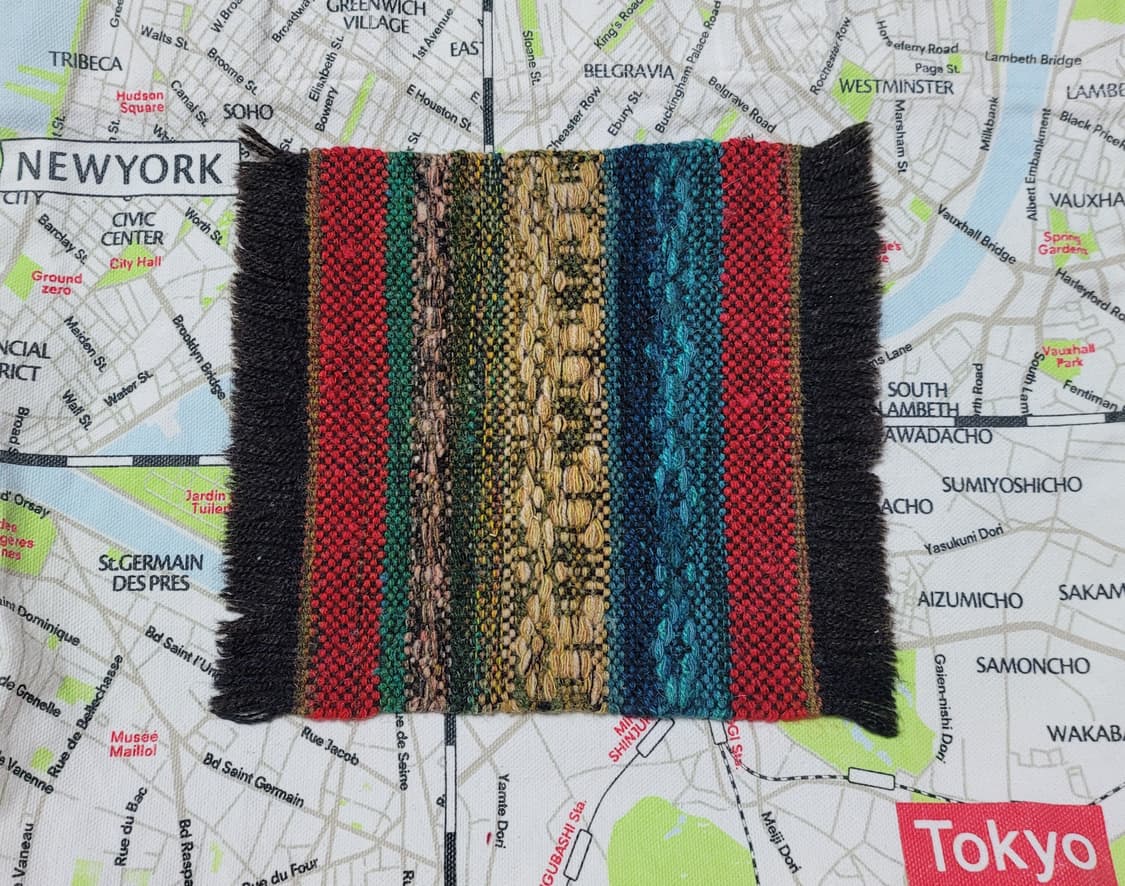 일본 공방 수제 직조 모 장식 패브릭(20*17) 상품이미지5