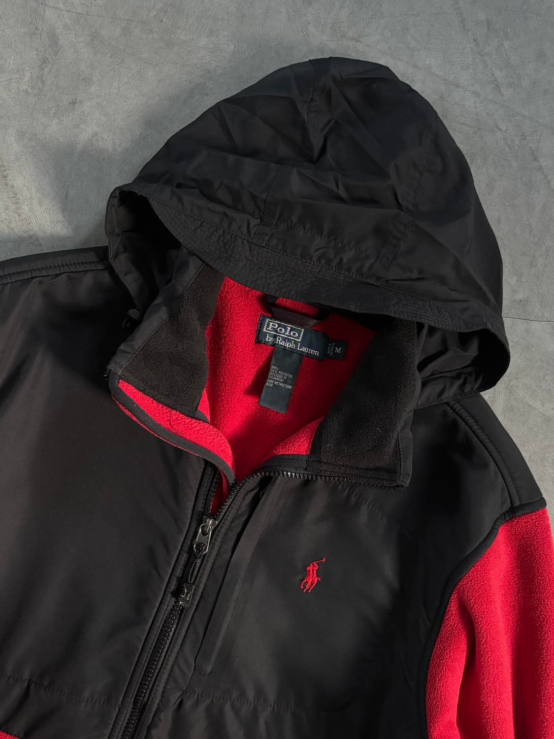 Polo 폴로 랄프로렌 레드/블랙 배색 데날리 플리스 자켓 상품이미지5