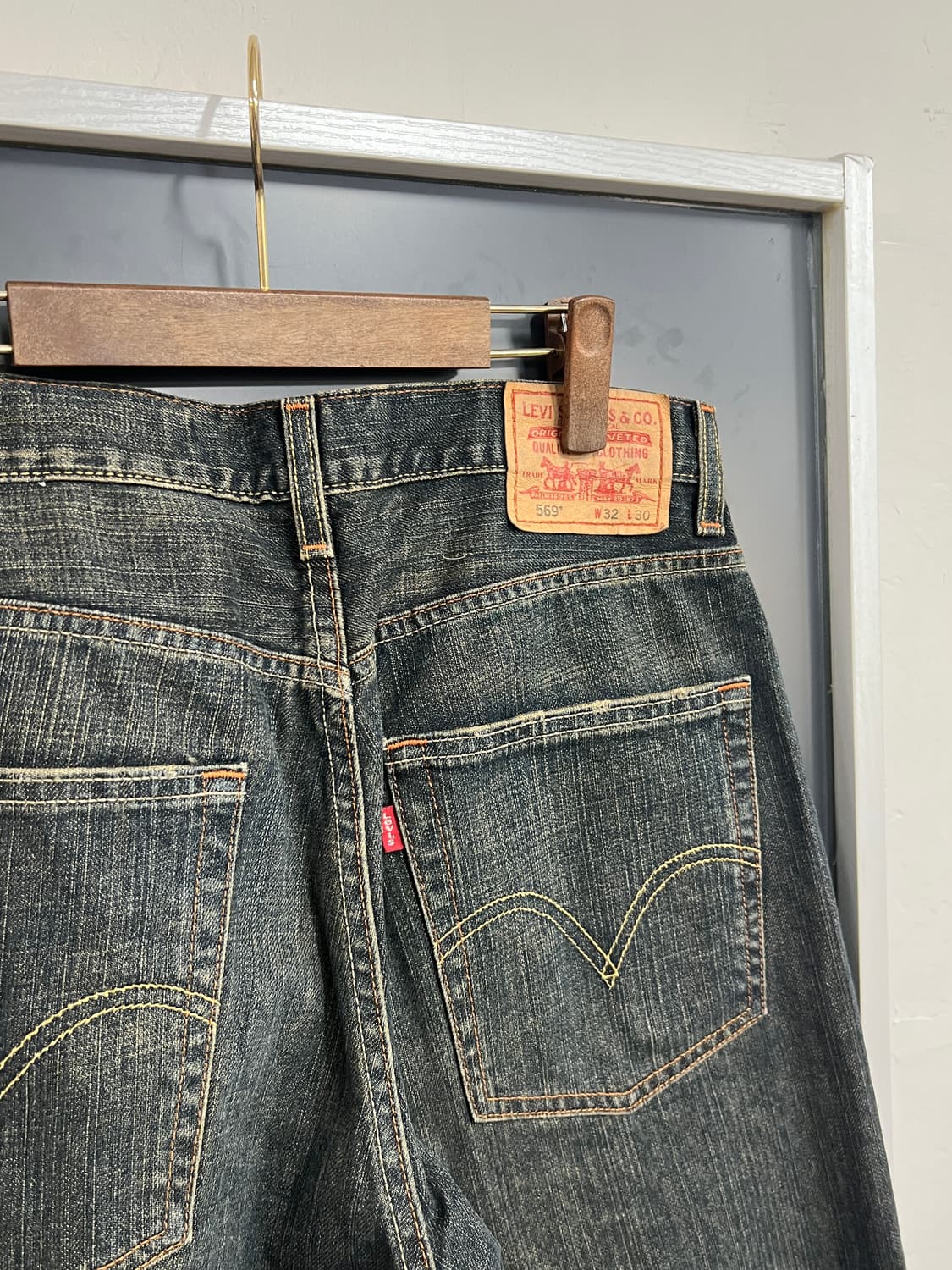 00s Levis 리바이스 569 루즈 스트레이트 데님 팬츠 상품이미지2