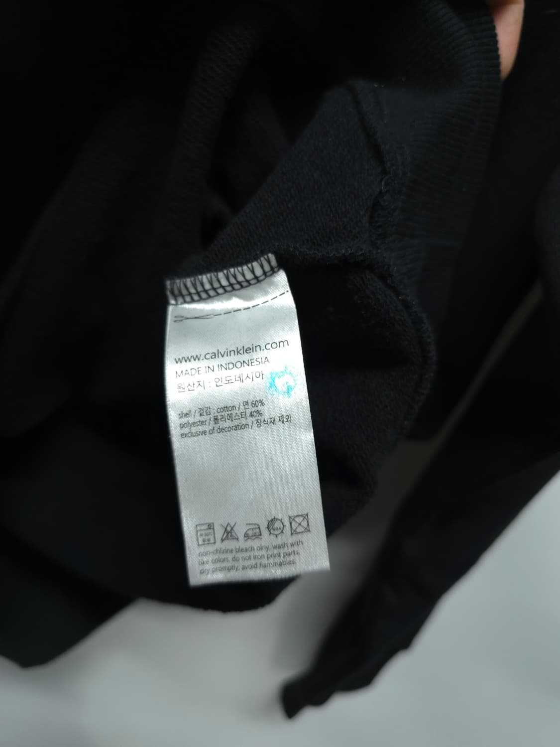캘빈클라인 여성 퍼포먼스 로고 맨투맨 (55~66 상태좋음) 상품이미지9