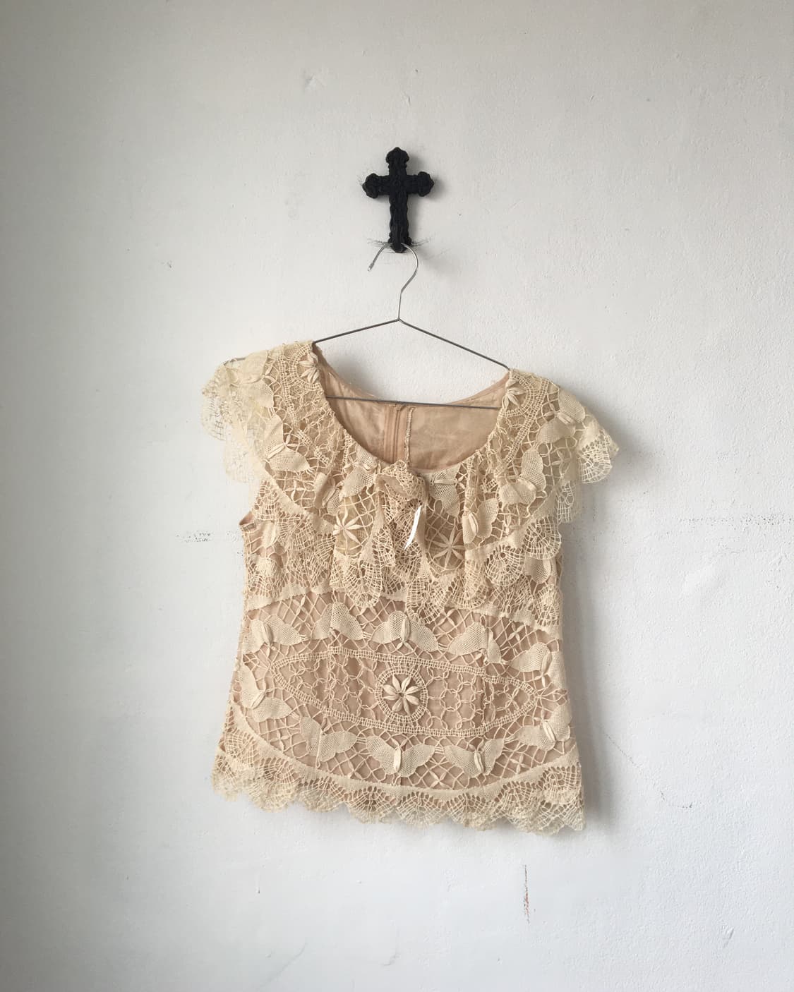 Corsage point crochet top 상품이미지2