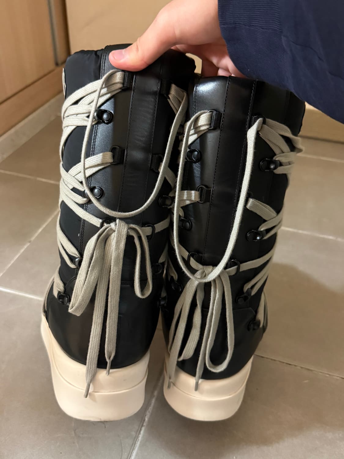 릭오웬스 몽클레어 빅락 부츠 42 복원완 상품이미지8