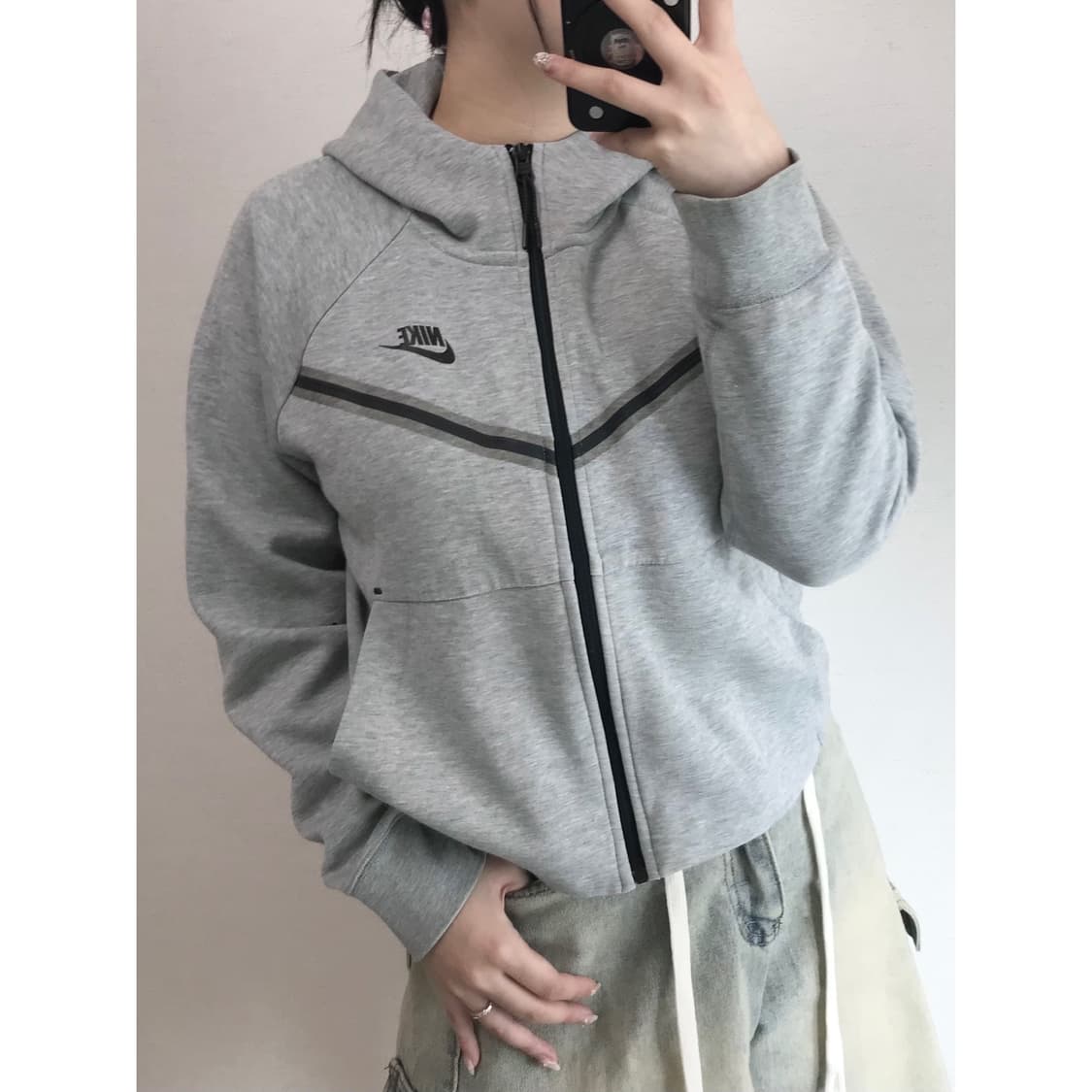 나이키 트레이닝 크롭 후드집업 M 상품이미지1