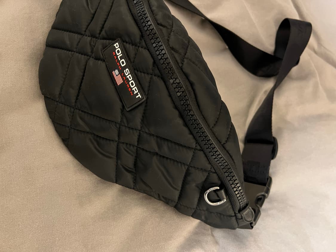 폴로 스포츠 크로스백 웨이스트백 벨트백 퀄팅 검정 상품이미지6