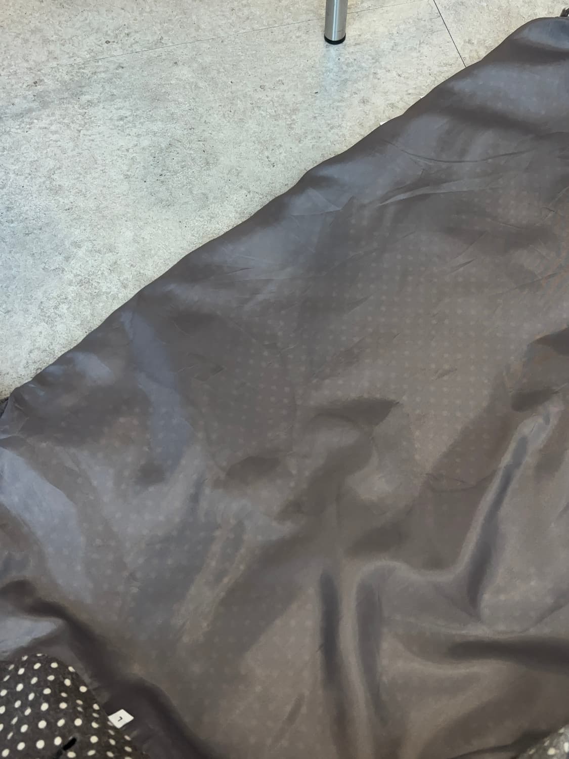 muji europe 애쉬베이지 땡땡이 레이어드 롱 블라우스 상품이미지7