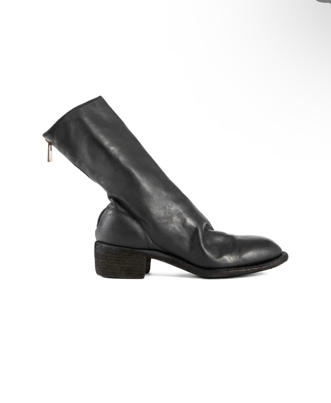 구이디 백지퍼 레더부츠  상품이미지1