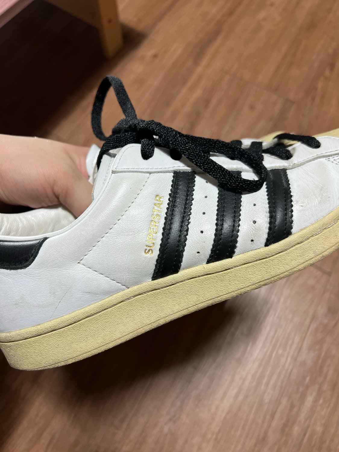 아디다스 슈퍼스타 프리미엄 화이트/블랙 285 상품이미지2