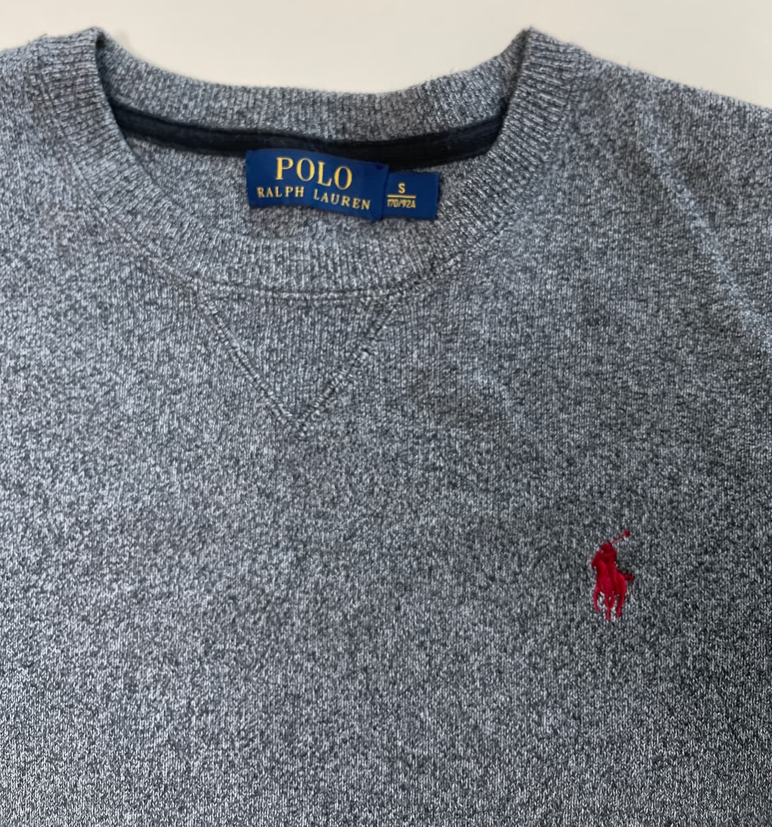 폴로 랄프로렌 그레이 코튼 니트스웨터 상품이미지3