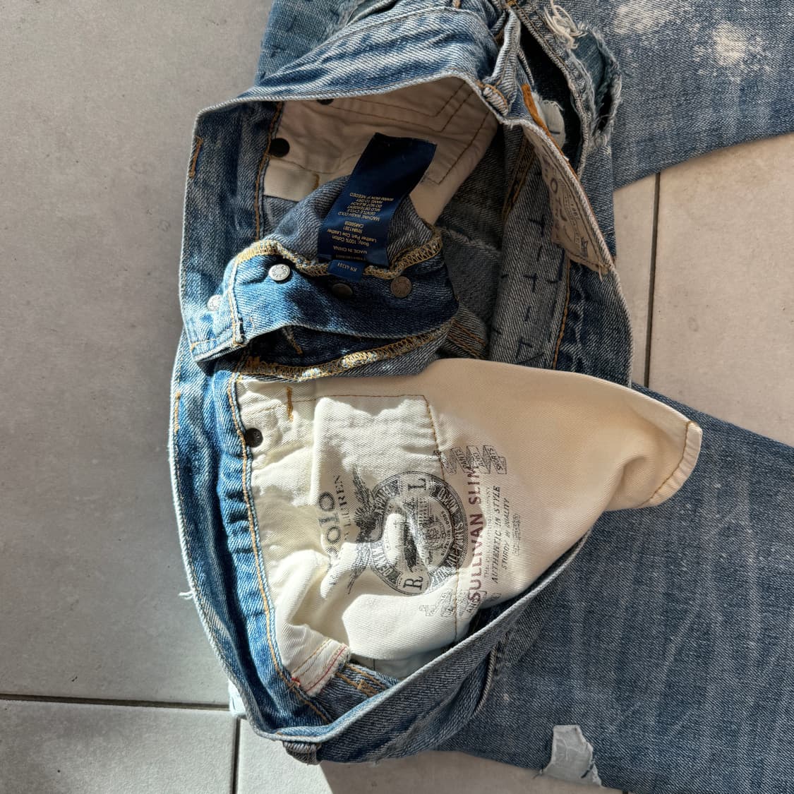 폴로 랄프로렌 패치워크 데님 팬츠 상품이미지6