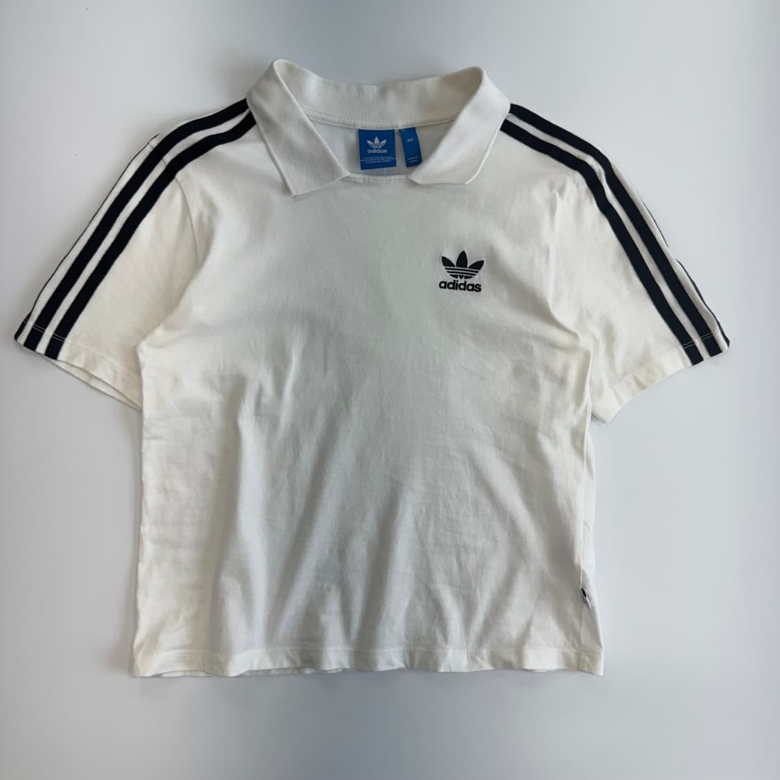 Adidas 아디다스 파이어로고 트랙탑 화이트 카라 반팔  상품이미지3