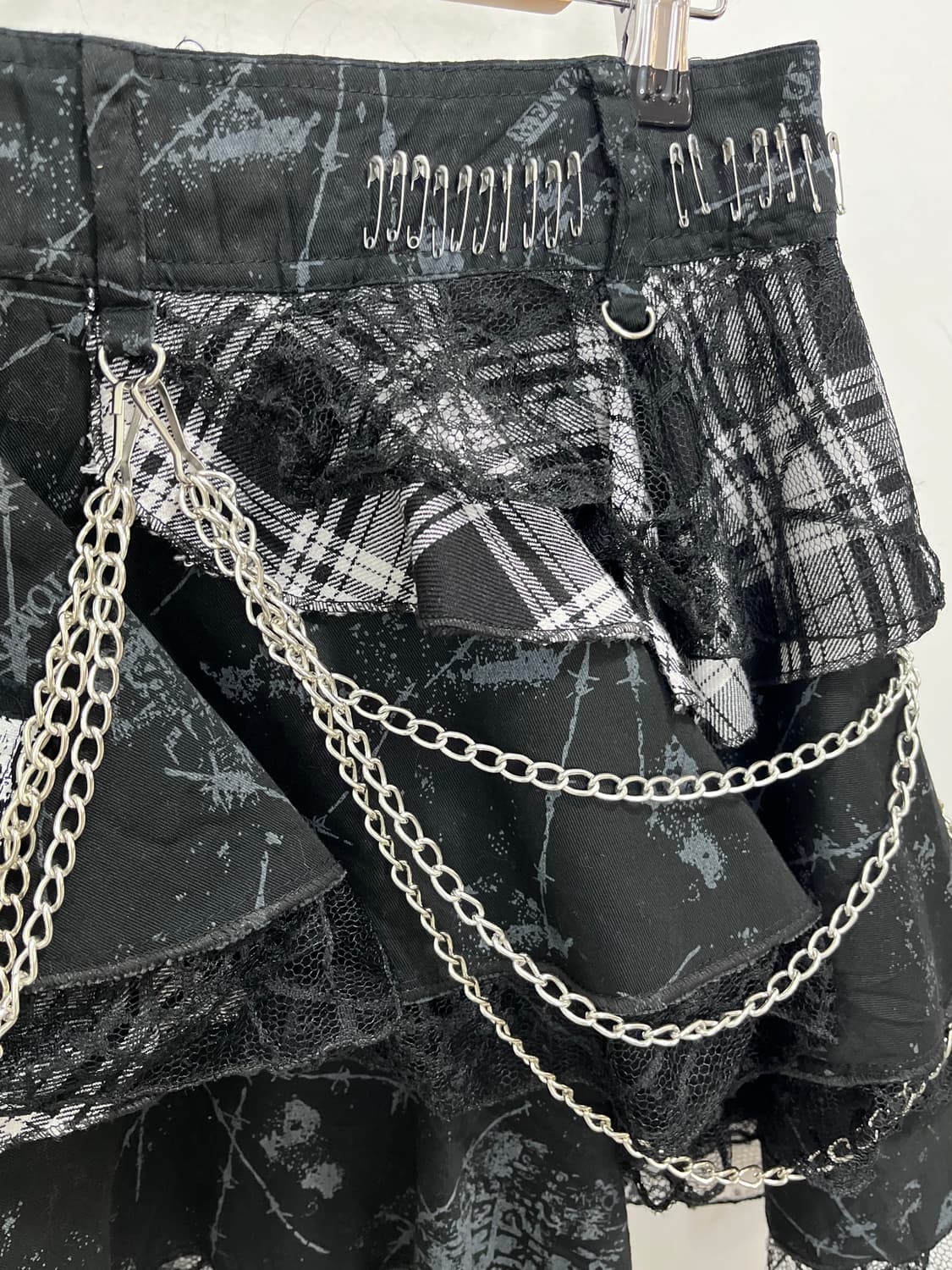 MAD PUNKS 매드 펑크 블랙 스커트 치마 상품이미지9