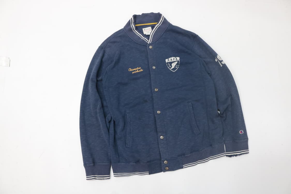 Champion 챔피온 빈티지 슬러브 코튼 스타디움 자켓 (M) 상품이미지2