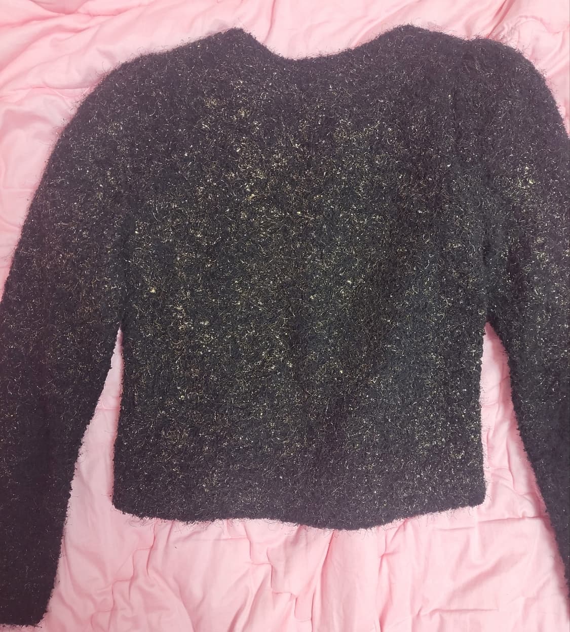 급처상태좋음!샤틴 샤넬느낌 리본 트위드 가디건 자켓 레니본st리즈리사st 상품이미지3