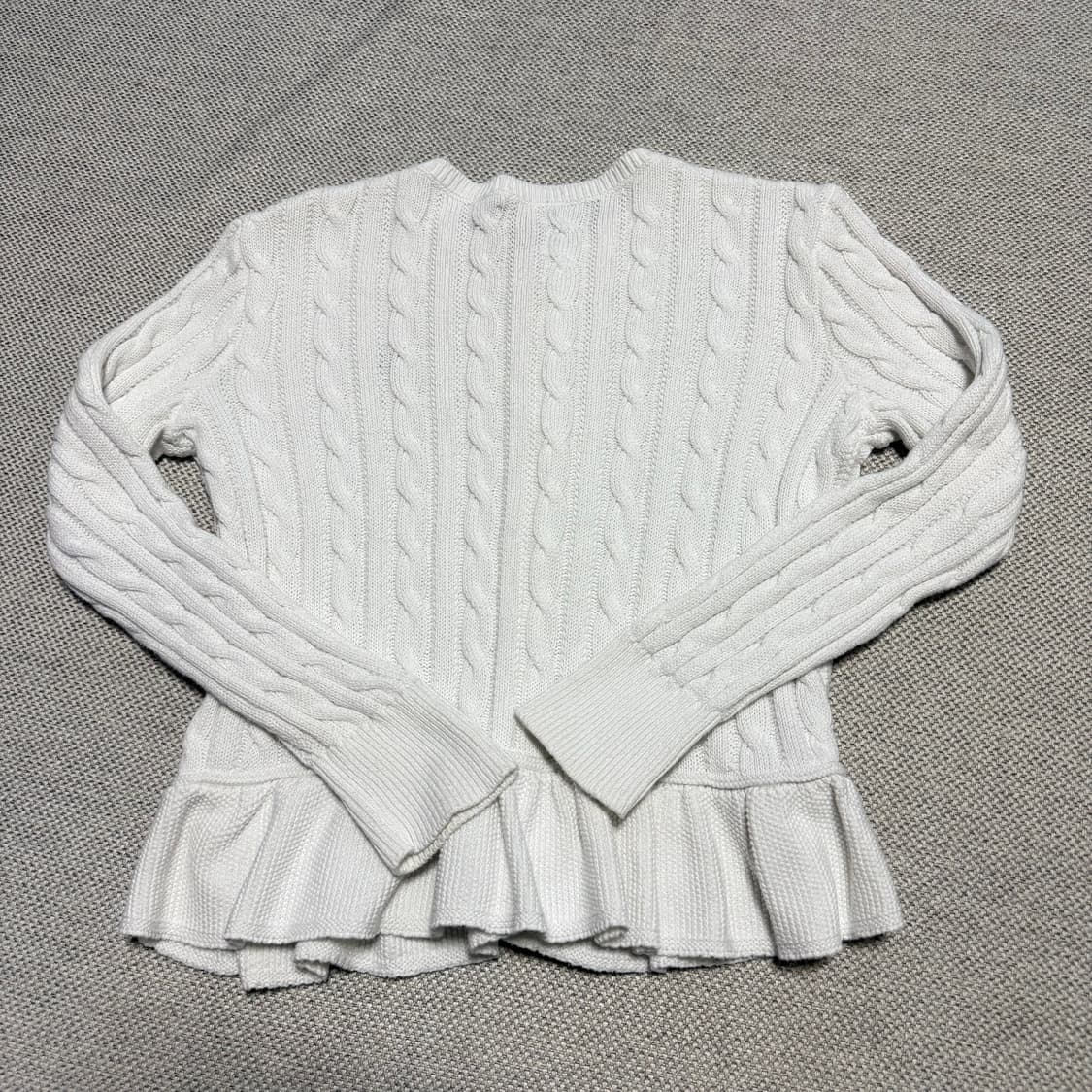 폴로 랄프로렌 화이트 케이블 니트 가디건 상품이미지5