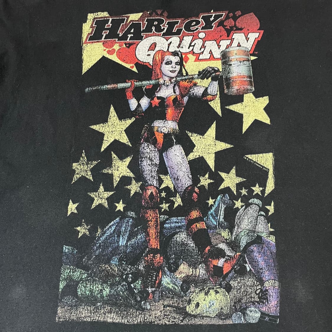 빈티지 할리퀸 프린팅 반팔 티셔츠 상품이미지4