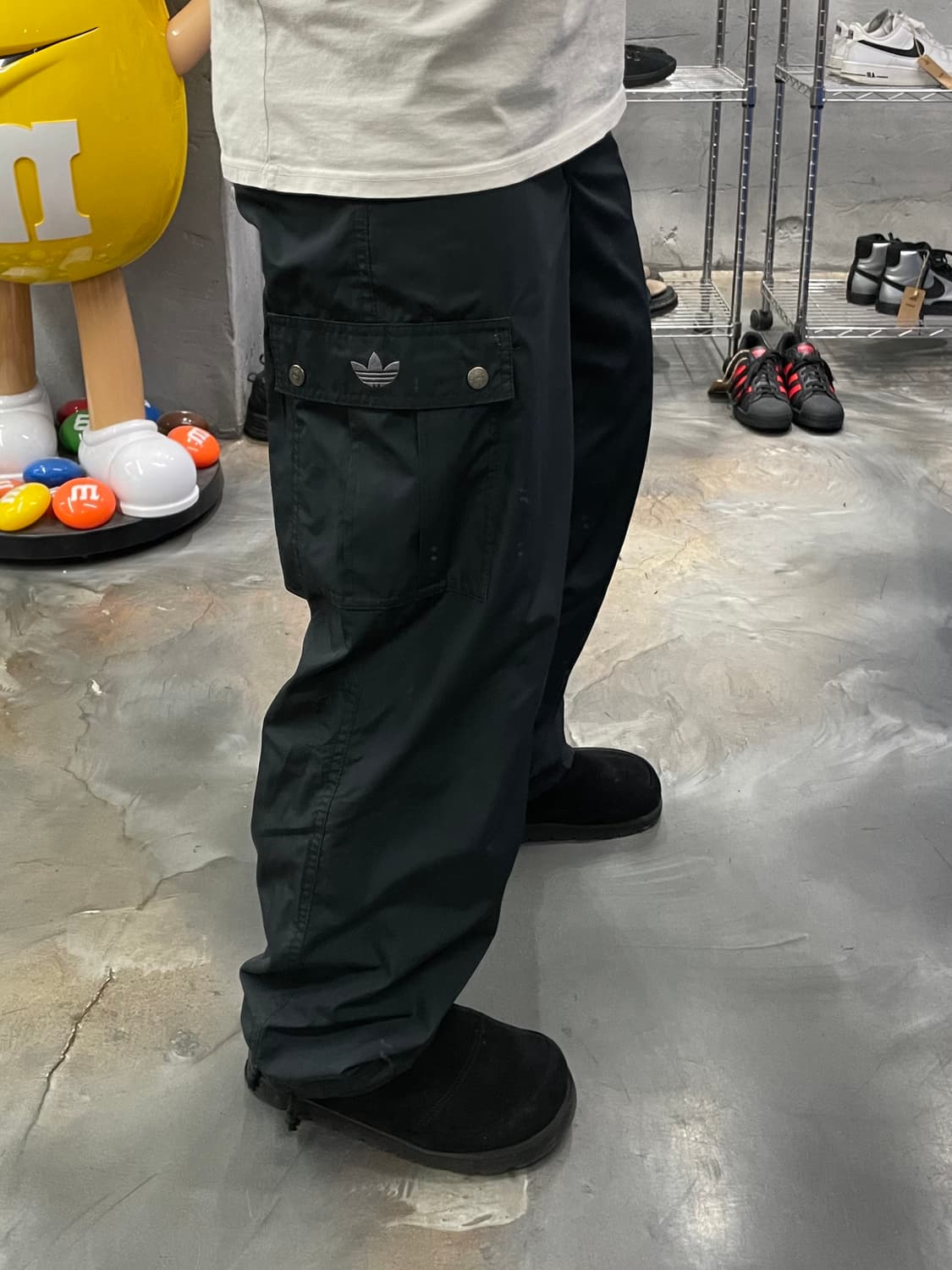 90s 아디다스 트레포일 나일론 카고팬츠 상품이미지8
