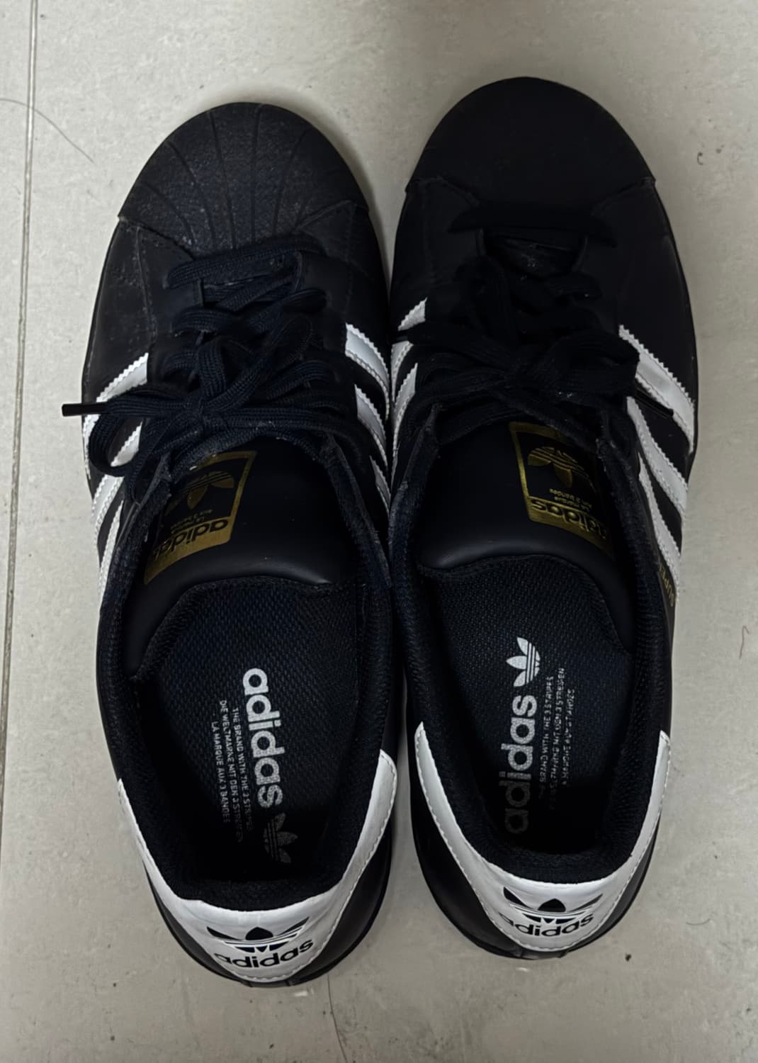 아디다스 슈퍼스타 블랙 화이트 295 상품이미지4