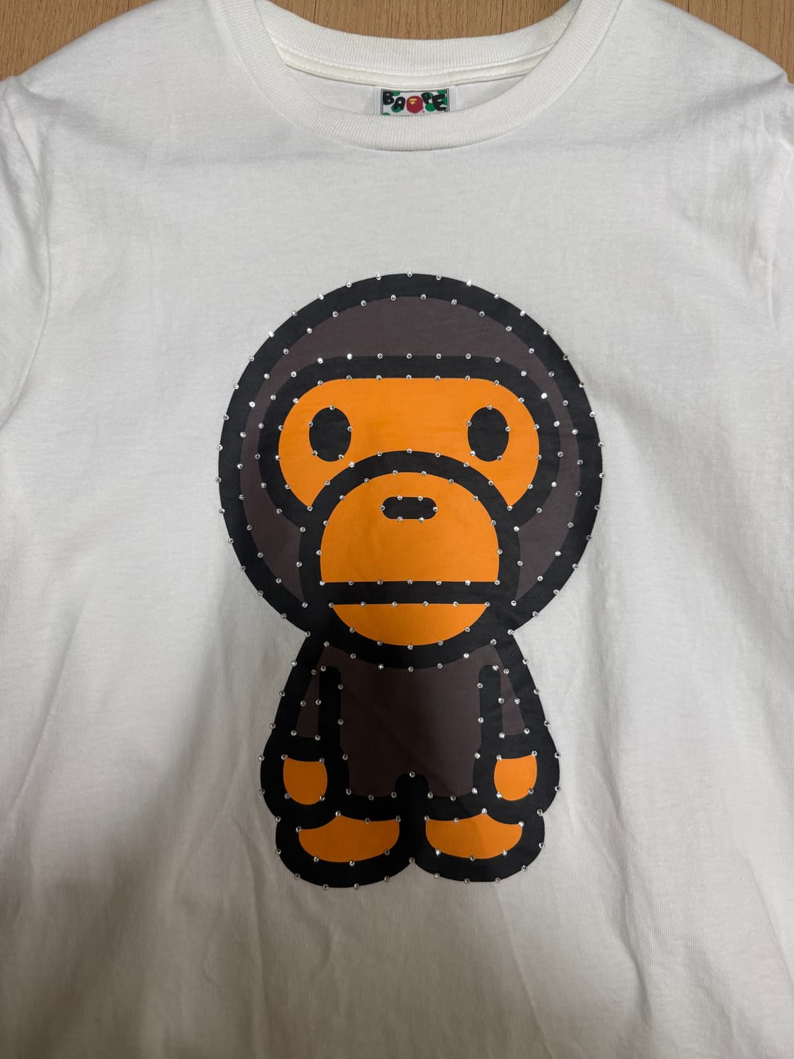 베이프 마일로 반팔 큐빅 비즈 상품이미지1