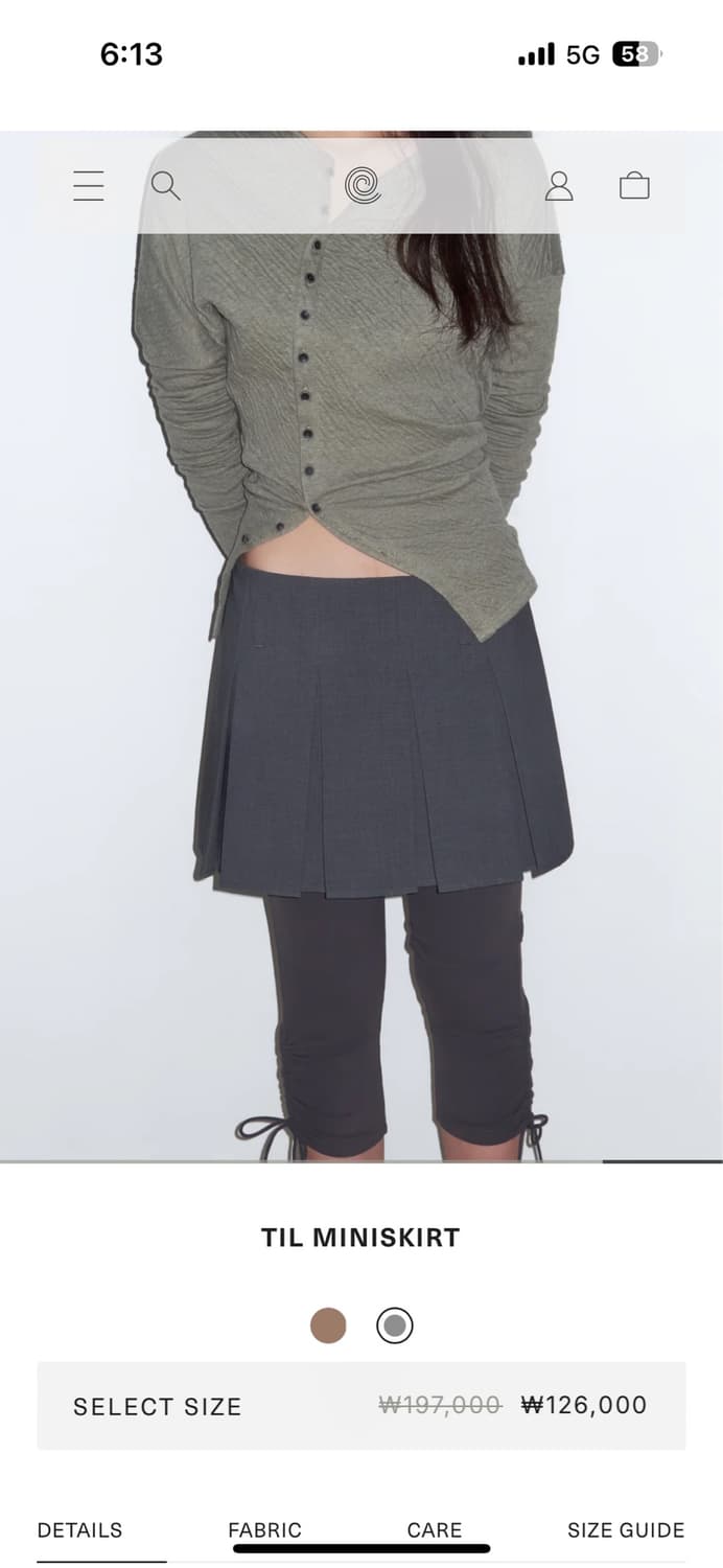 demodemode TIL MINISKIRT 치마바지 상품이미지4