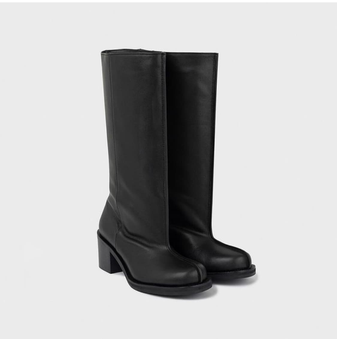 로우클래식 wild boots black 와이드 롱 부츠 상품이미지3