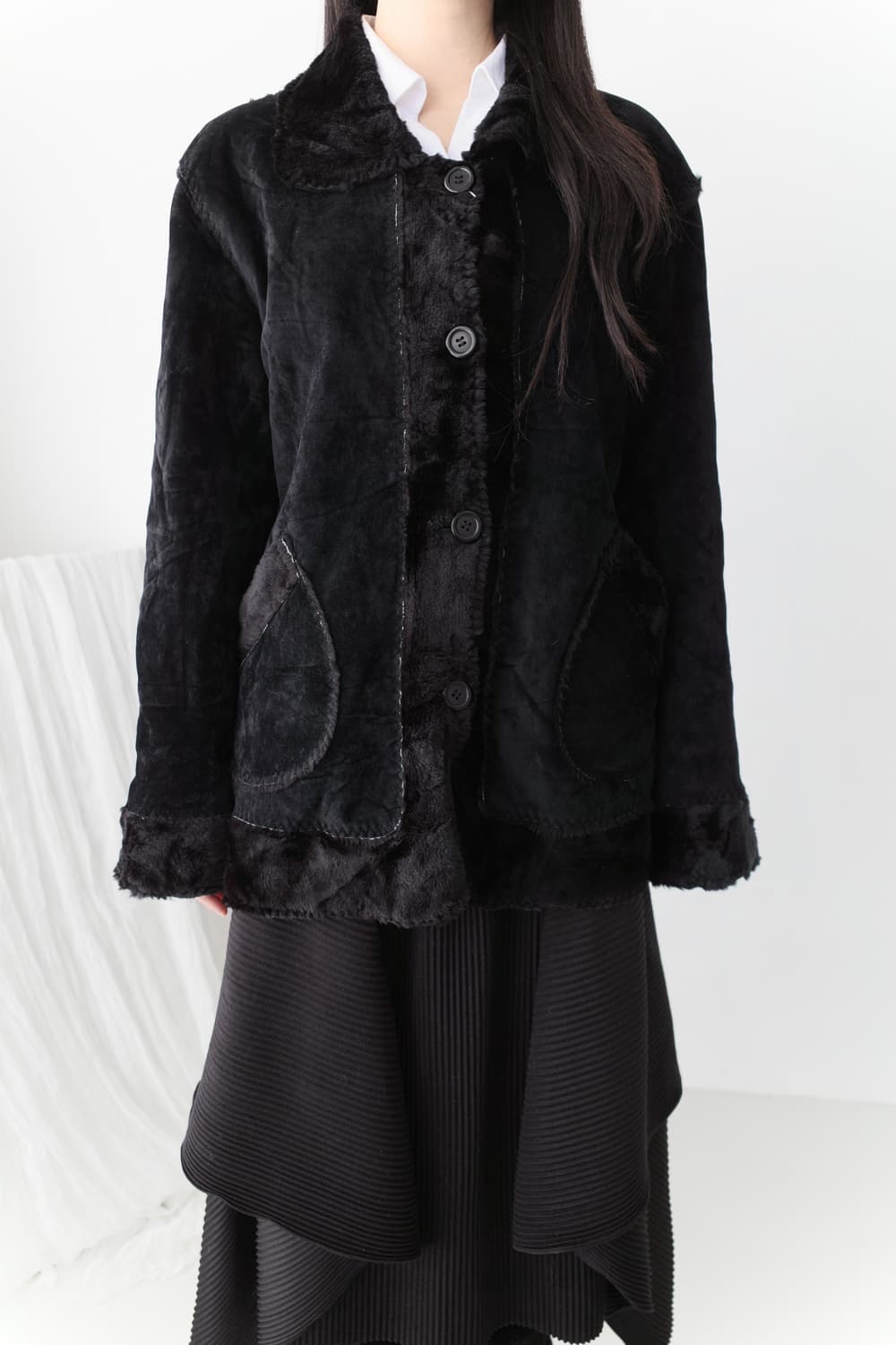 shearling fur jacket 상품이미지5