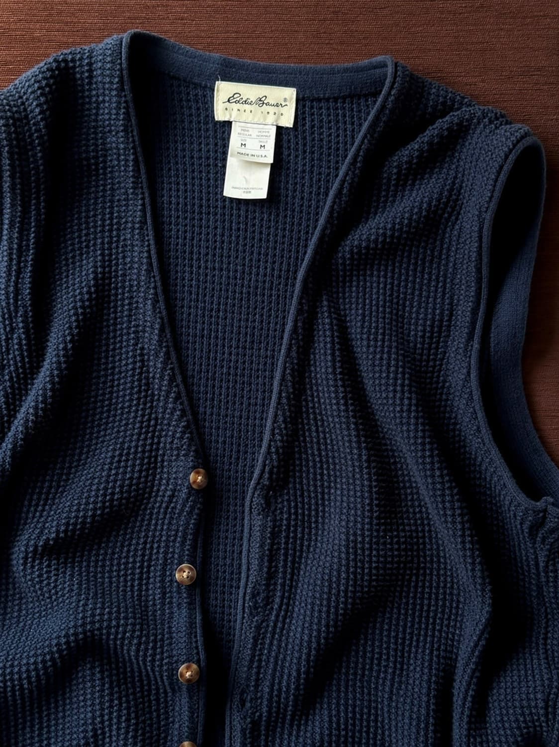 Cotton knitted design vest 상품이미지1