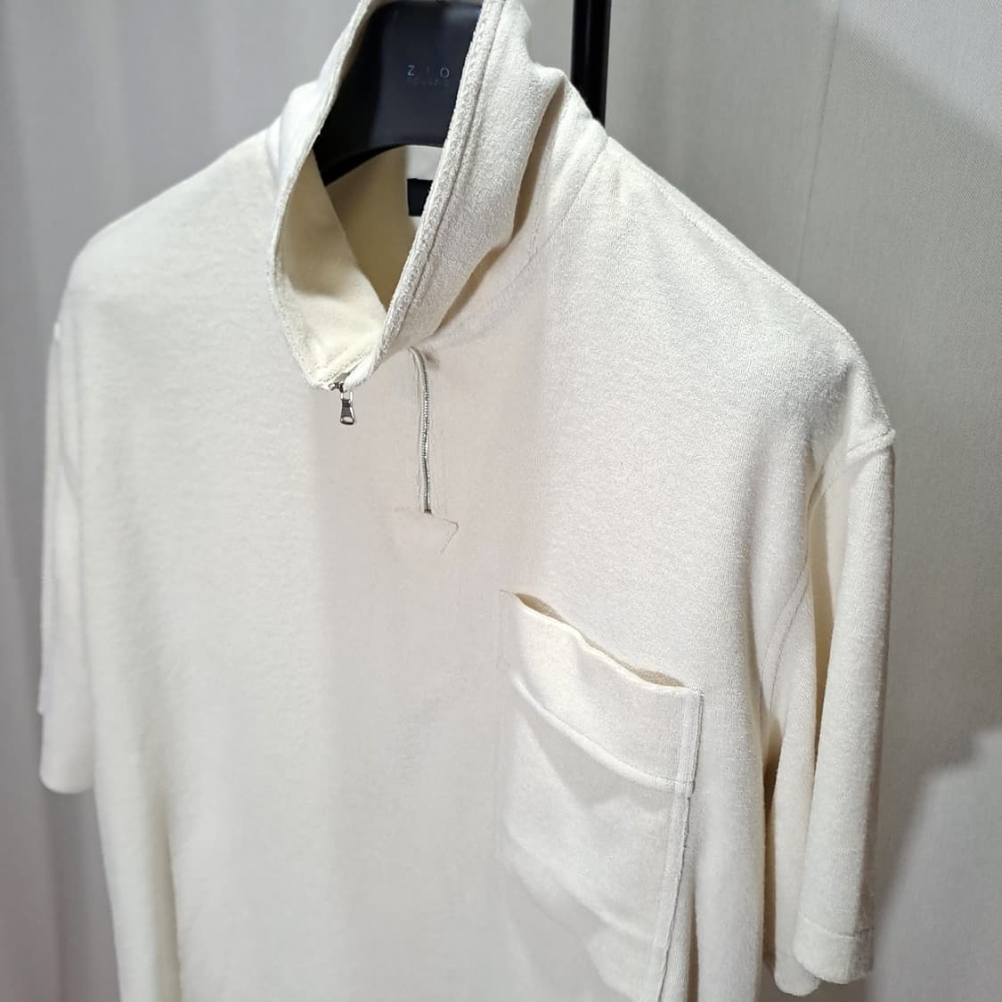 (택포) 시스템옴므 테리 반집업 티셔츠 105 B595 상품이미지3