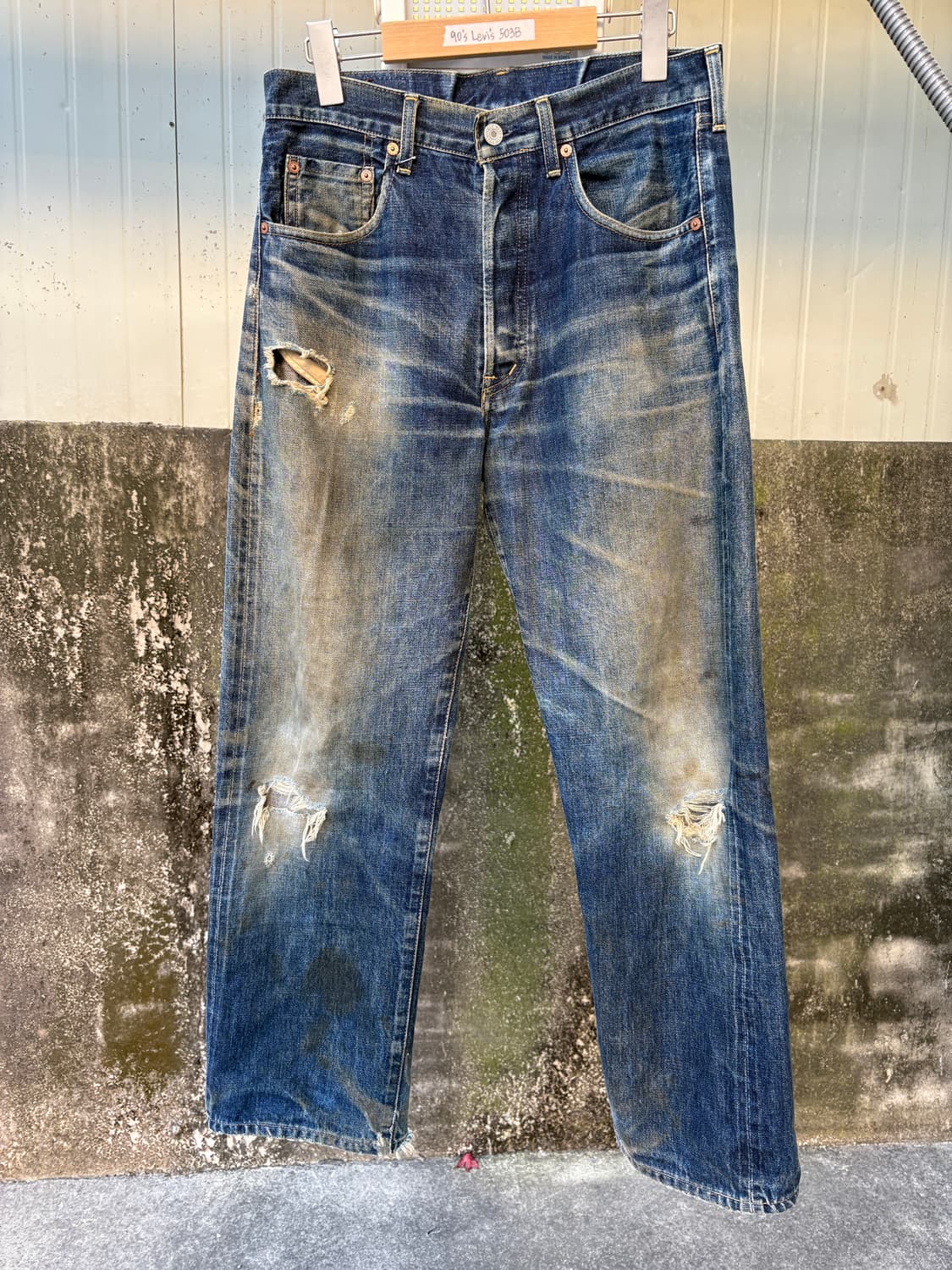 90's 리바이스 빅E 503B 셀비지 데님 팬츠 상품이미지3