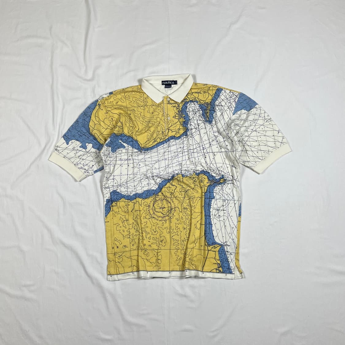 90‘s 노티카 nautica 맵 pk 반팔카라티 상품이미지1